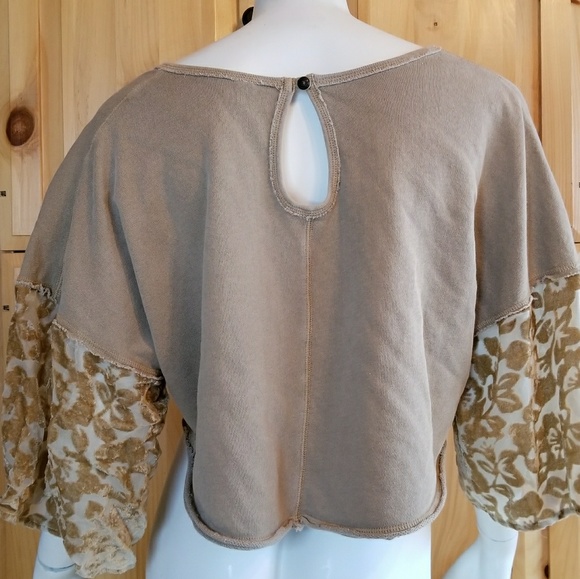 Free People dolman sleeve crop top - Picture 4 of 4